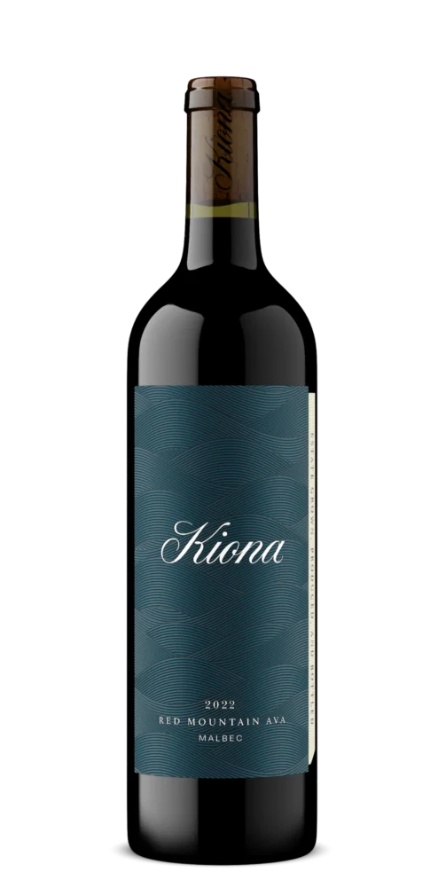 Kiona's 2022 Malbec (Estate Bottled | Red Mountain) wine bottle