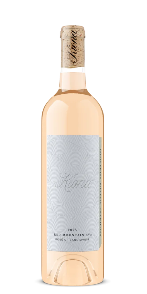 Kiona's 2025 Rosé of Sangiovese (Estate Bottled | Red Mountain) wine bottle