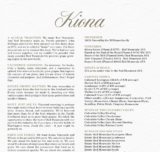 Kiona Story + Stats On One Page