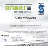 Sustainable WA + Salmon Safe Certificate - 2025